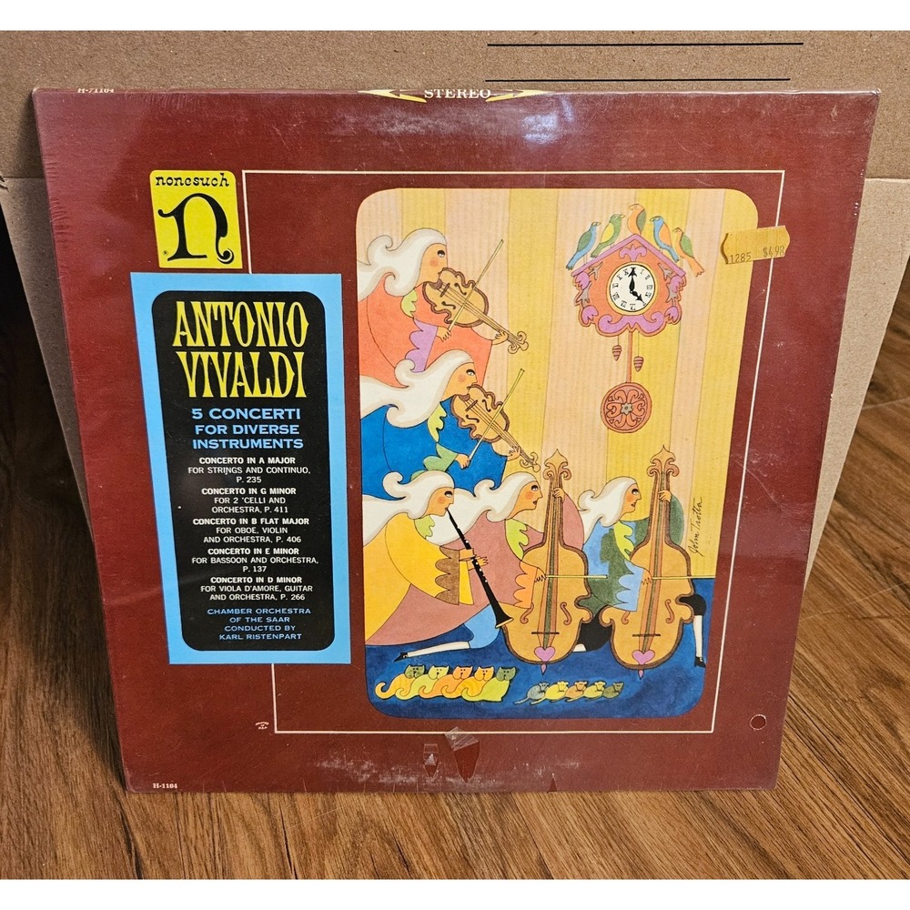 Antonio Vivaldi - 5 Concerti For Diverse Instruments 1960s H-71104 LP SEALED NOS